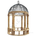 Garden marble Gazebo with Statue
